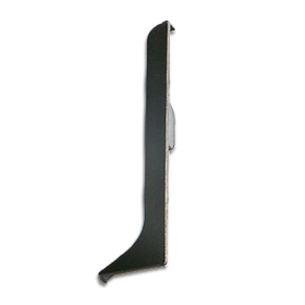 Заглушка правая Русский профиль SSZ-80мм из алюминия для алюминиевого плинтуса 80 мм, серебро